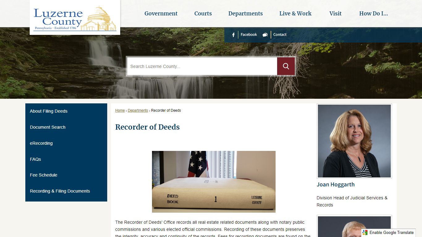 Recorder of Deeds | Luzerne County, PA